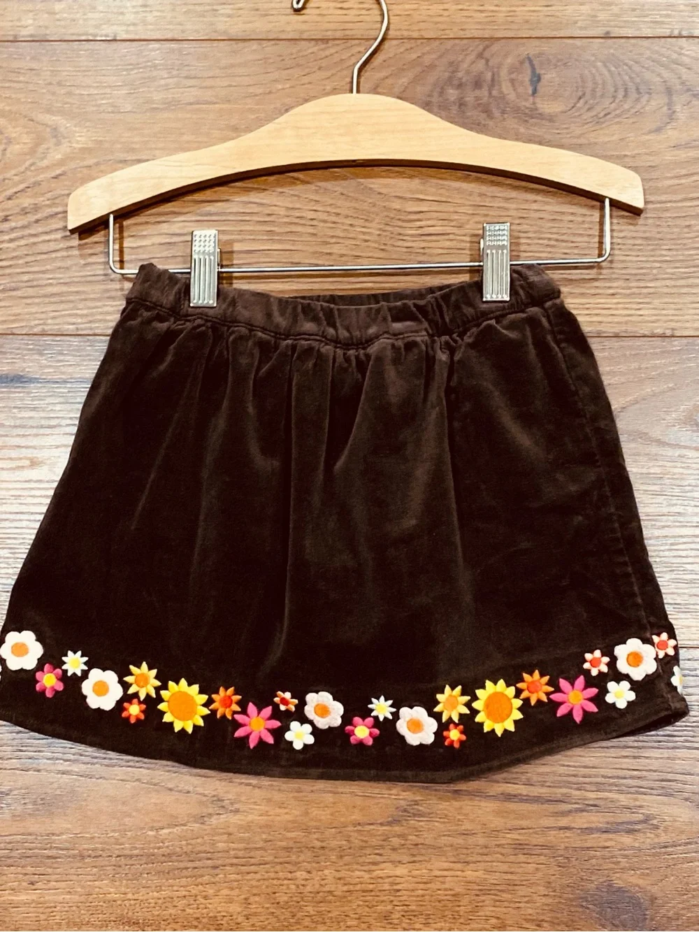 Gymboree Girls ‘Happy Harvest’ 3-piece Ivory & Brown Squirrel Skort Set Size 5T